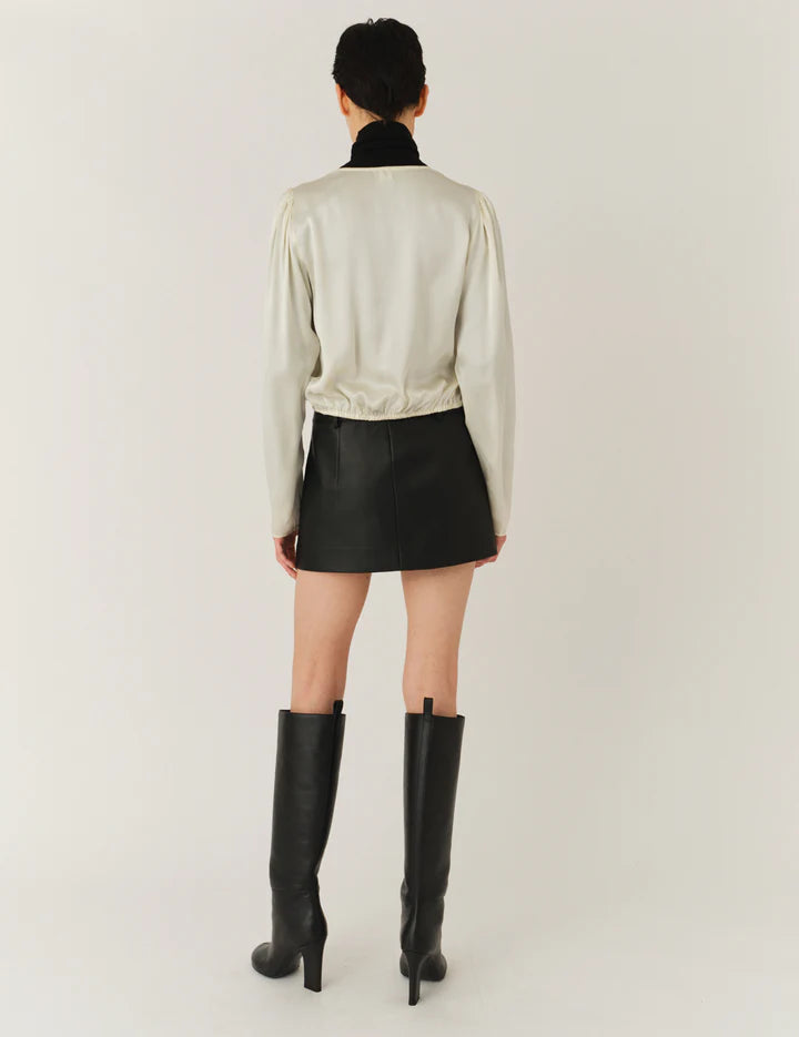 GAR Micro Leather Skirt