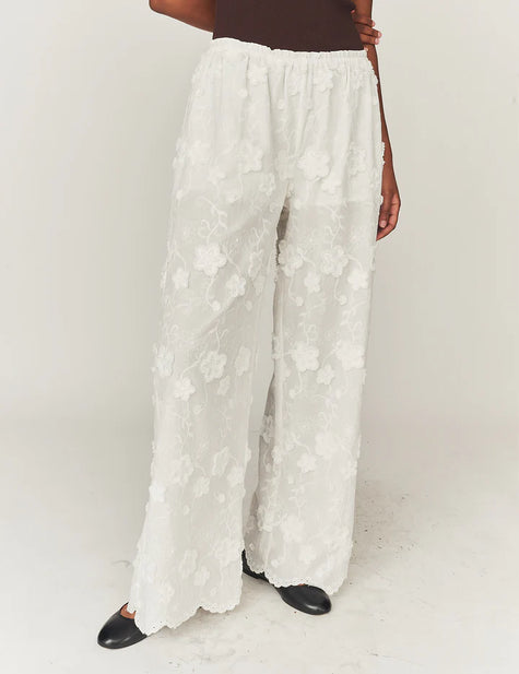 GAR Textured Floral Pants