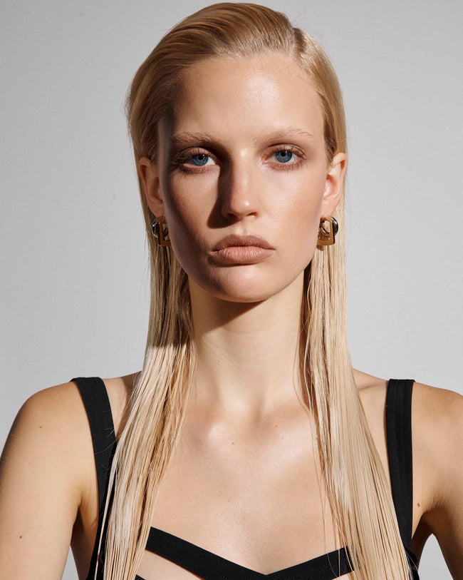 DEM Angular Two Tone Hoops