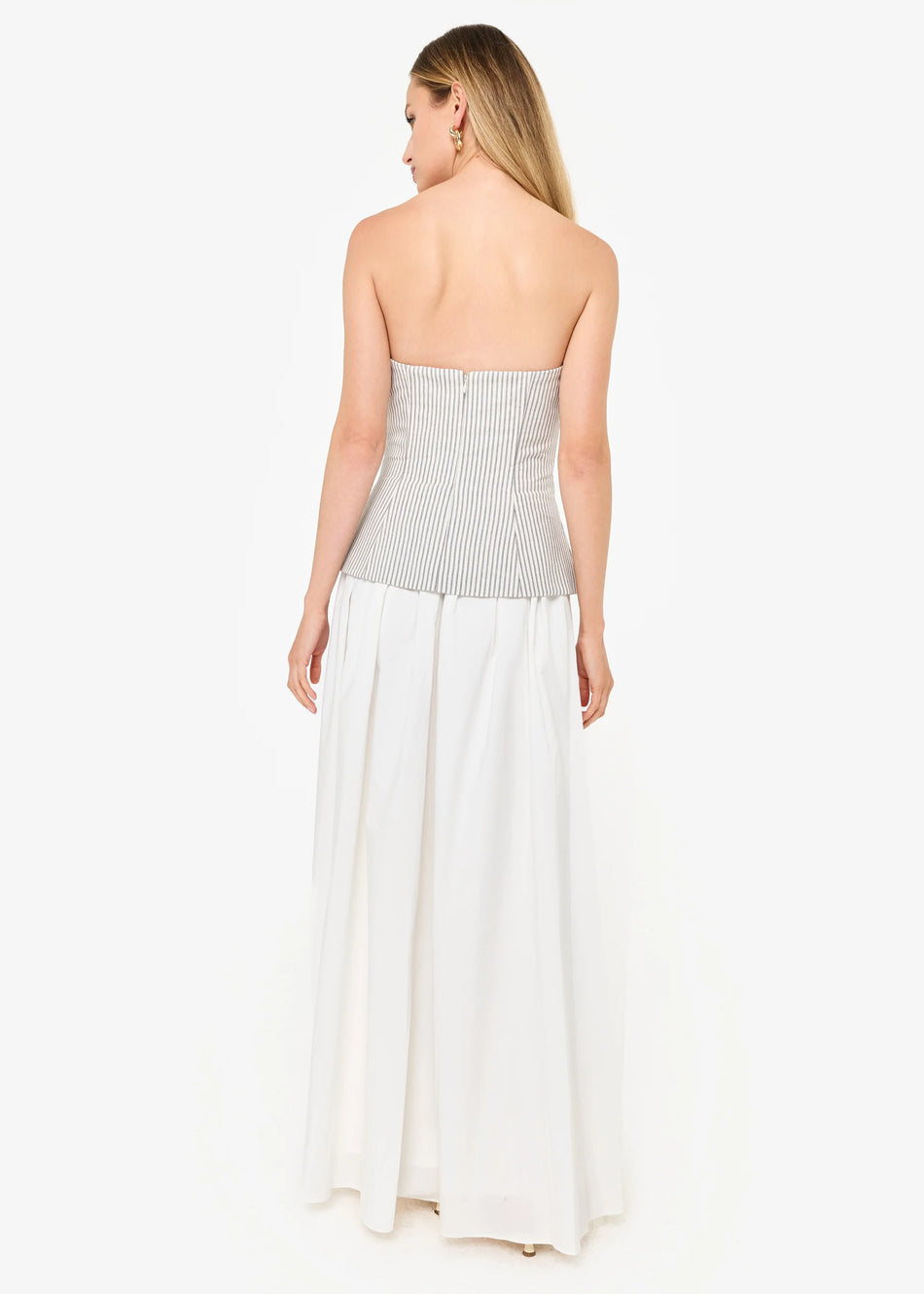 CAM Strapless Vest Style Maxi Dress