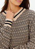 UPS Patterned V Neck Sweater