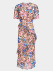 SAL Floral Cheetah Midi Dress
