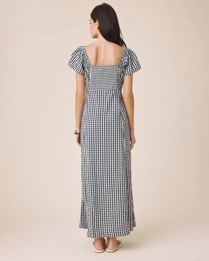 SPL Gingham Puff Sleeve Dress