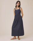 SPL Structured Poplin Midi Dress