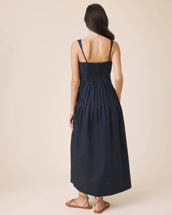 SPL Structured Poplin Midi Dress