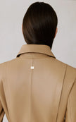 SOK Leather Trench Coat