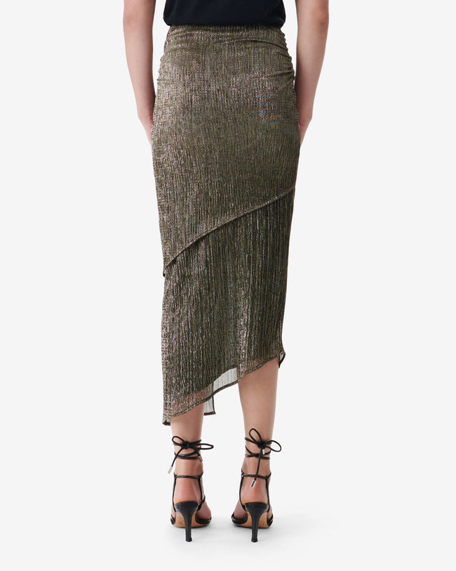 IRO Asymmetrical Pleated Skirt