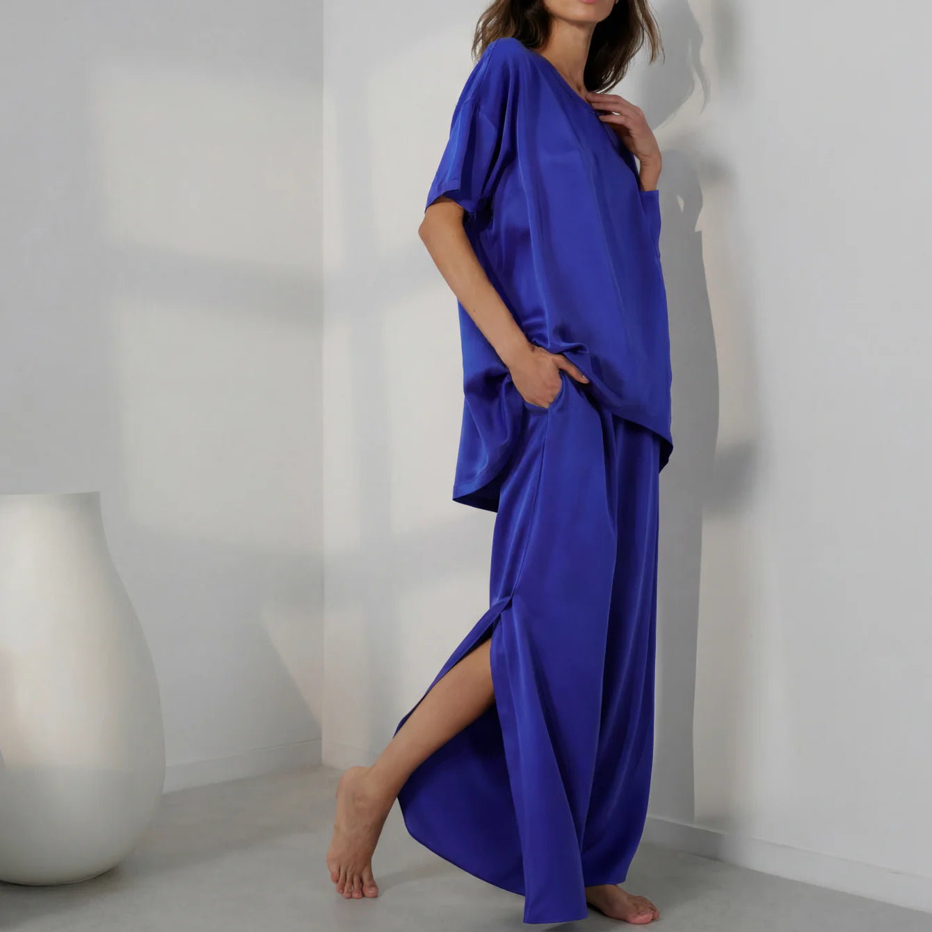 LUN Oversized Tee Pant PJ Set