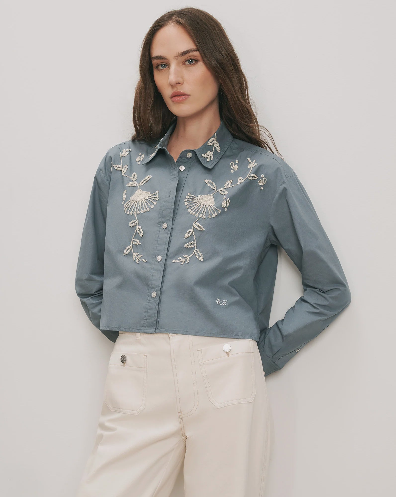 VER Beaded Buttondown Shirt