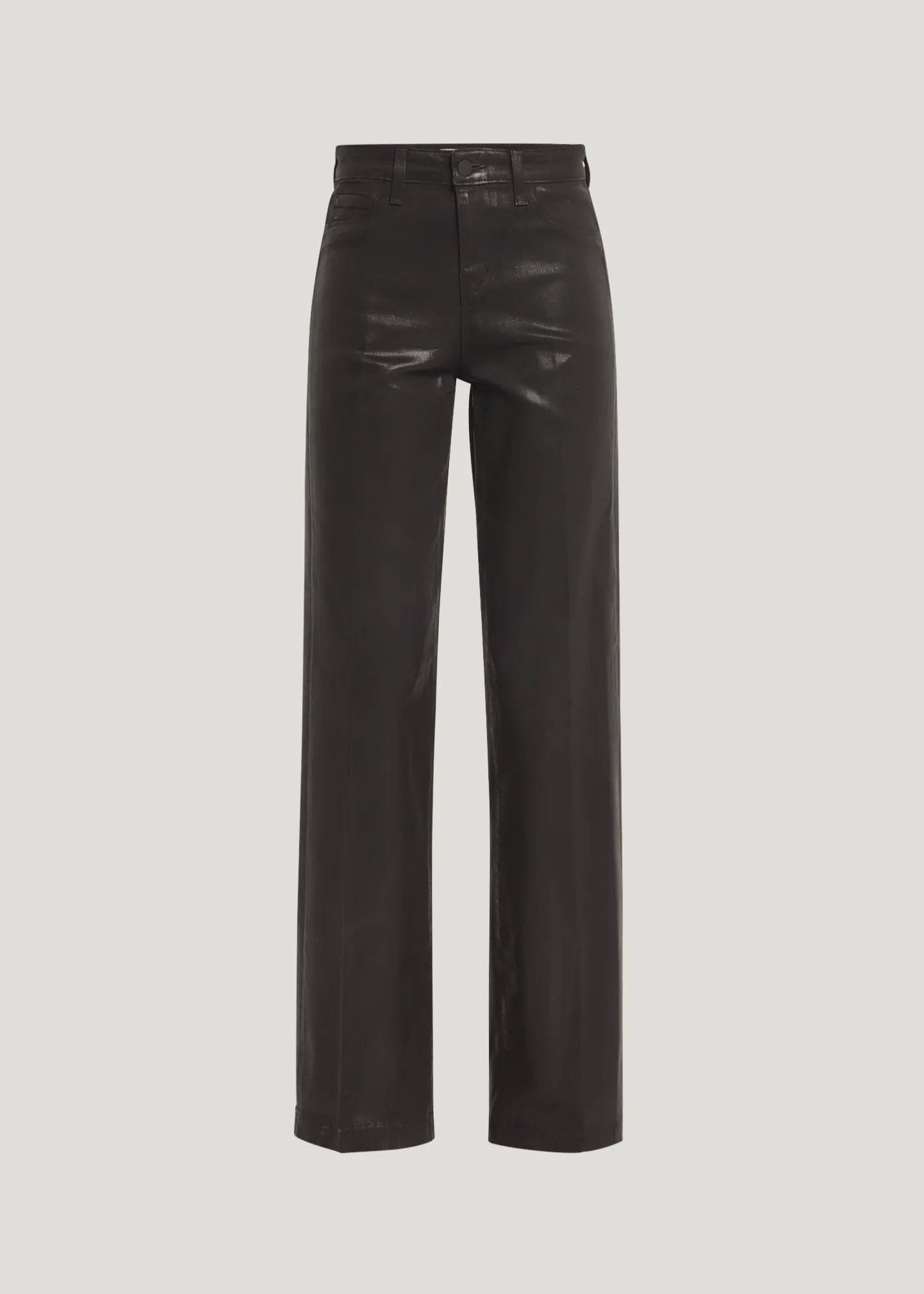 L'A High Rise Black Coated Jeans