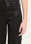 L'A High Rise Black Coated Jeans