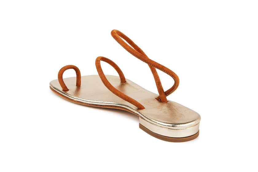 COR Suede Flat Sandal