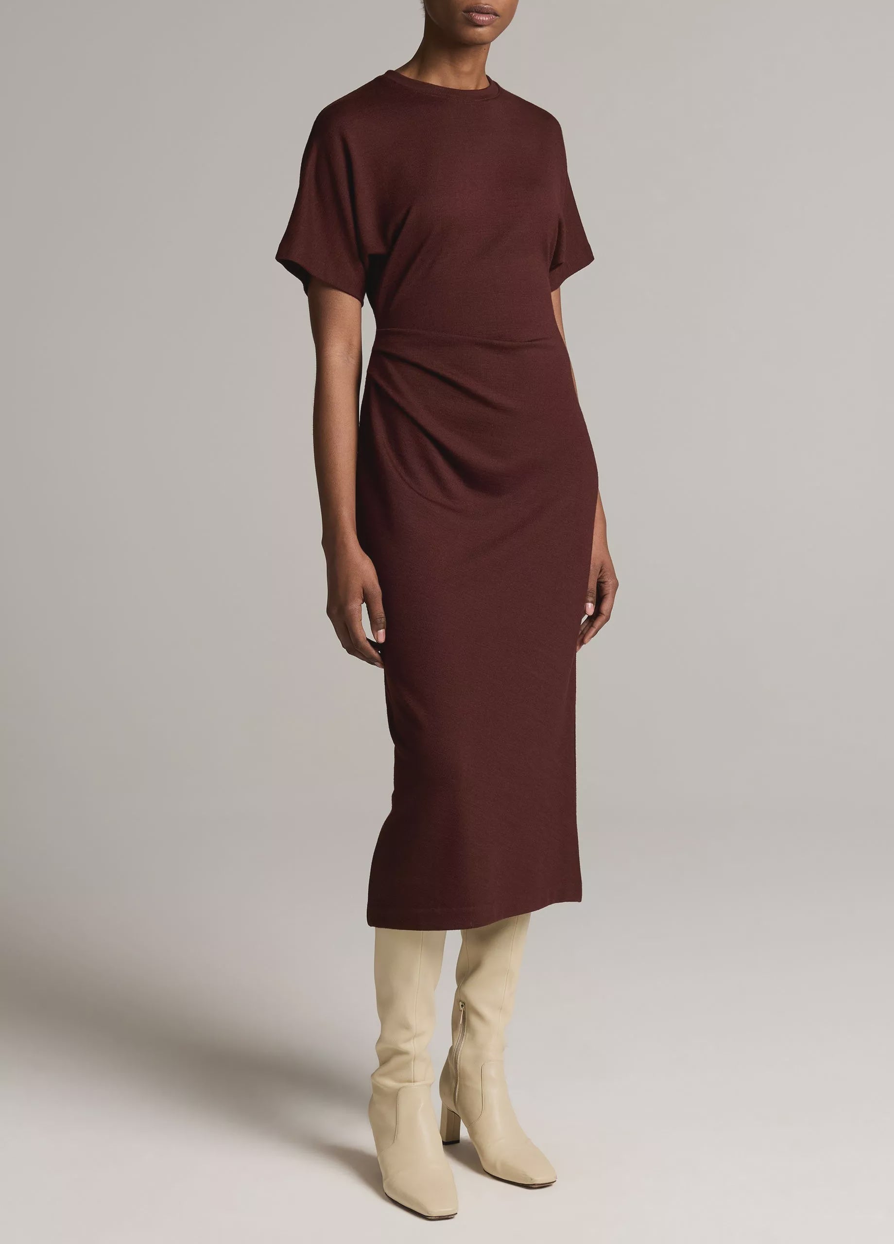 VIN Side Rouched Dress