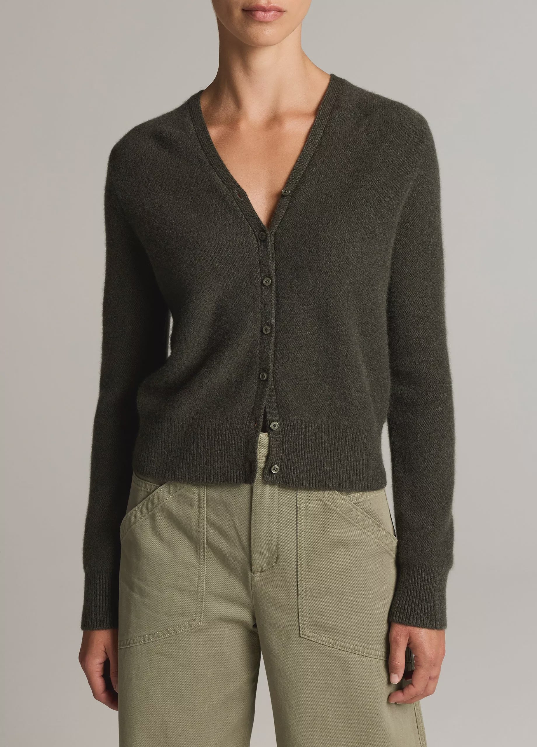 VIN Cashmere V Neck Cardigan