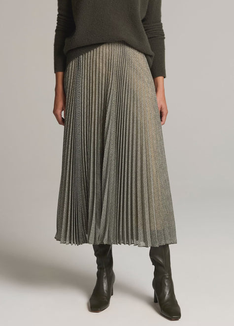 VIN Sheer Pleated Skirt