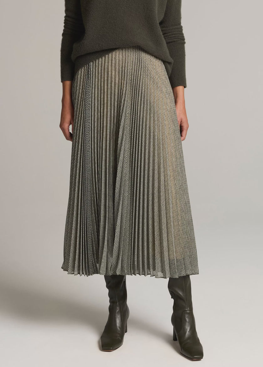 VIN Sheer Pleated Skirt