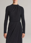 VIN Sparkly Mock Neck Top