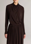 VIN Draped Long Sleeve Blouse
