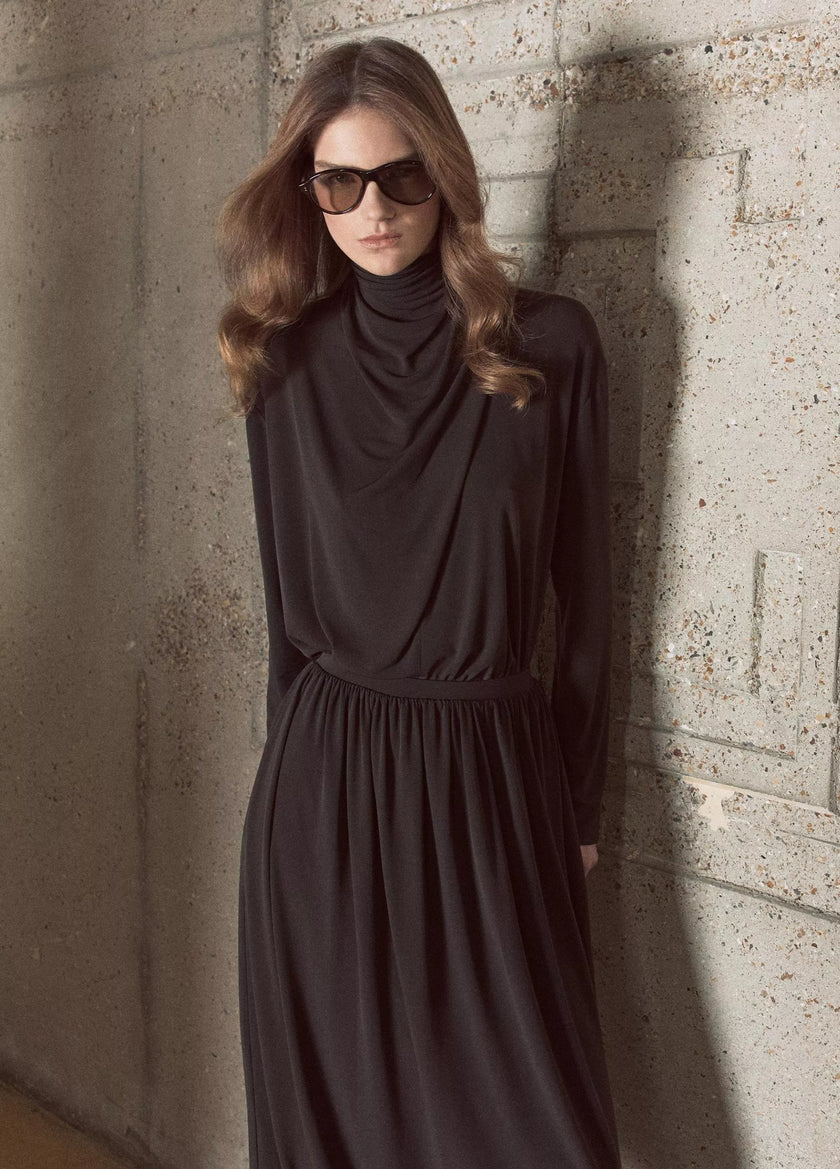 VIN Draped Long Sleeve Blouse