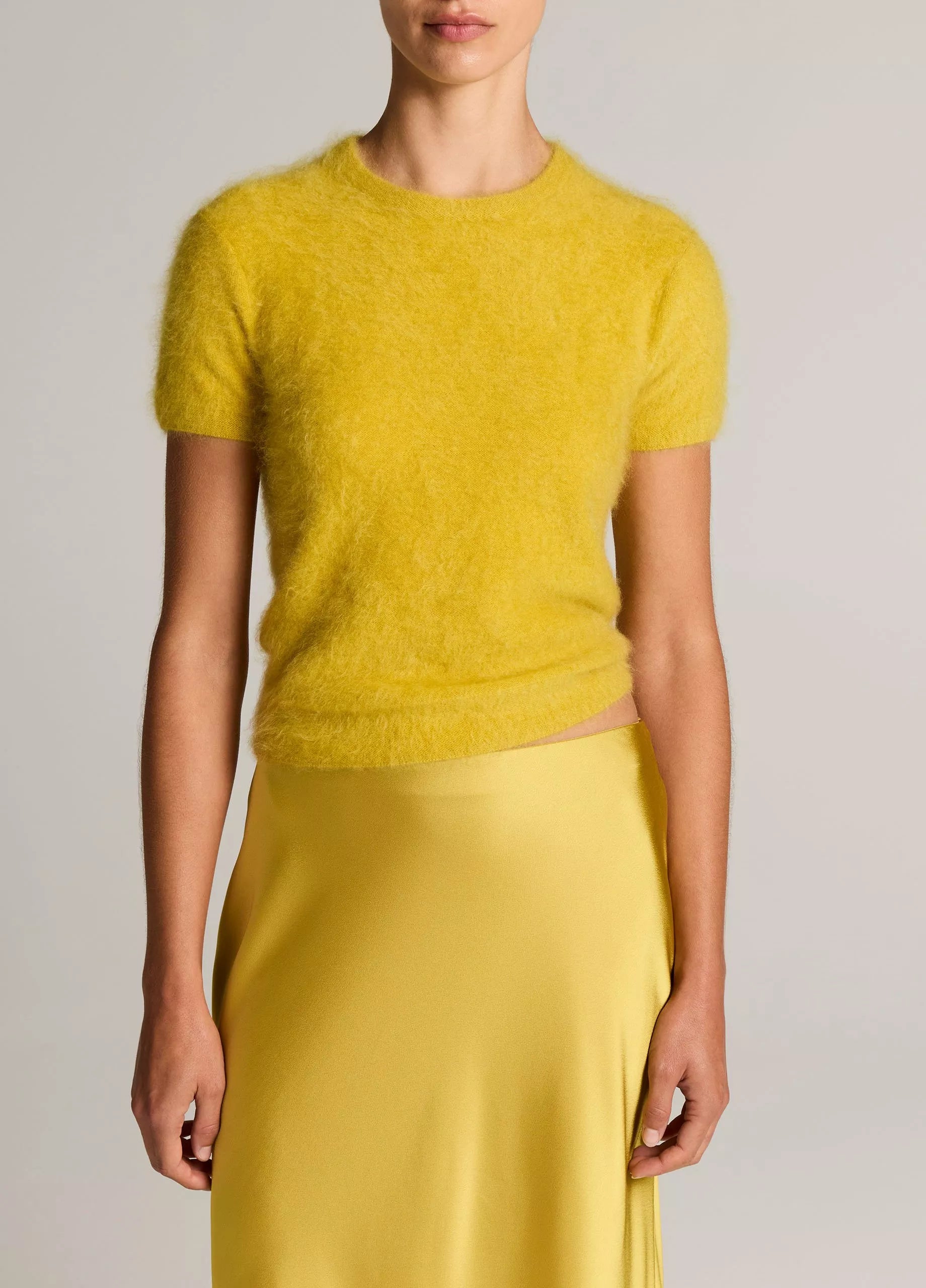 VIN Brushed Short Sleeve Sweater