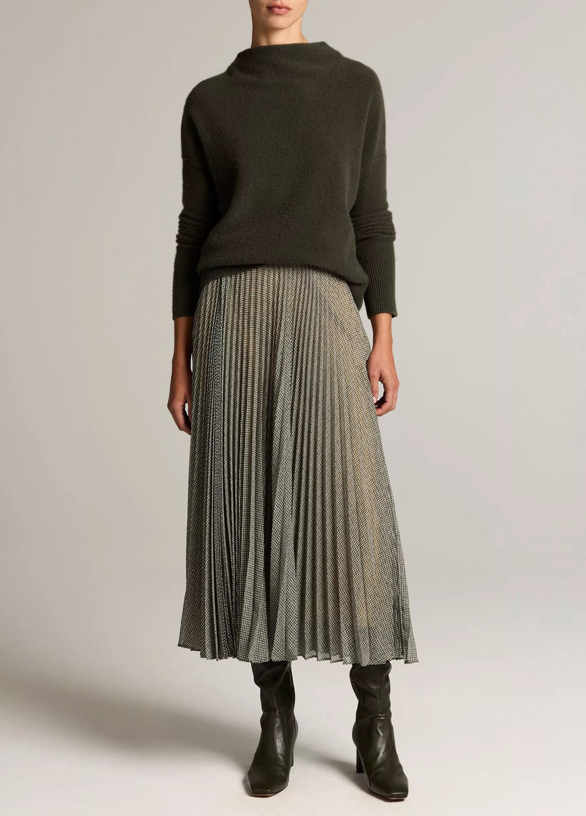 VIN Sheer Pleated Skirt