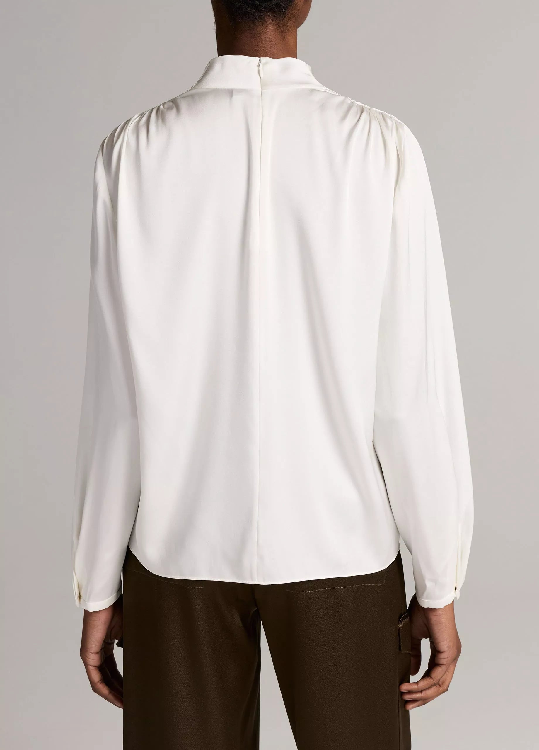 VIN Draped Long Sleeve Top