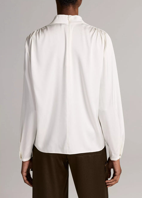 VIN Draped Long Sleeve Top