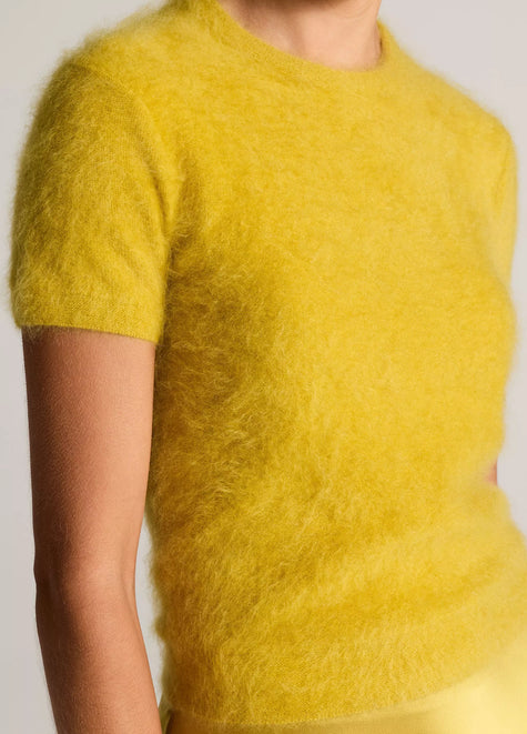 VIN Brushed Short Sleeve Sweater
