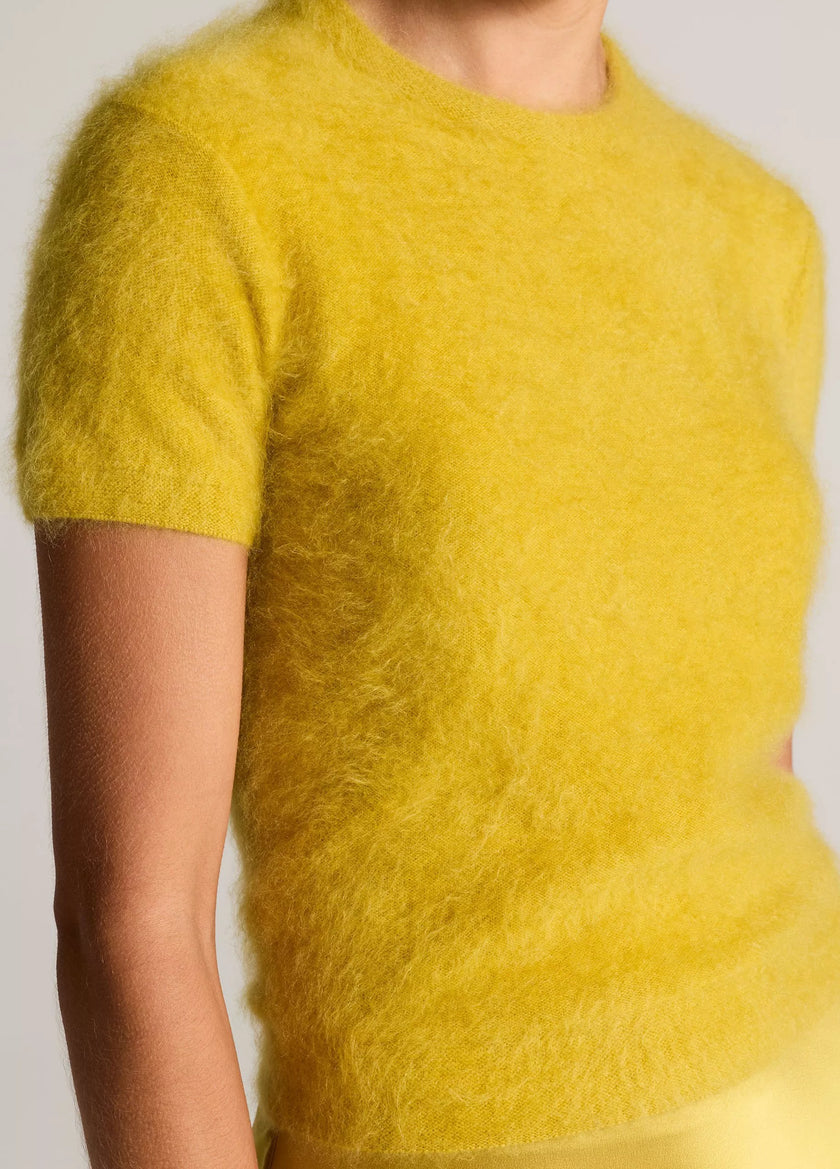 VIN Brushed Short Sleeve Sweater