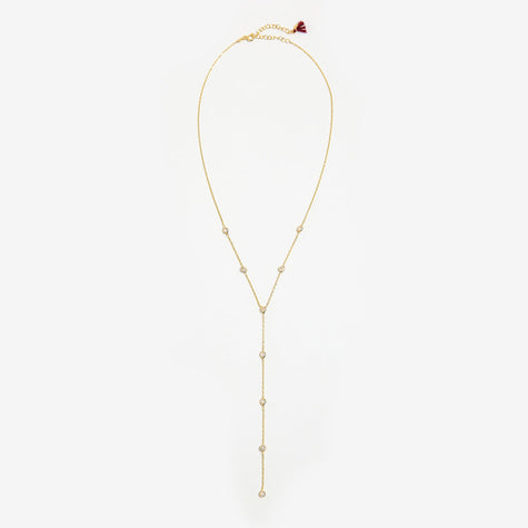 SHA Diamond Lariat Necklace