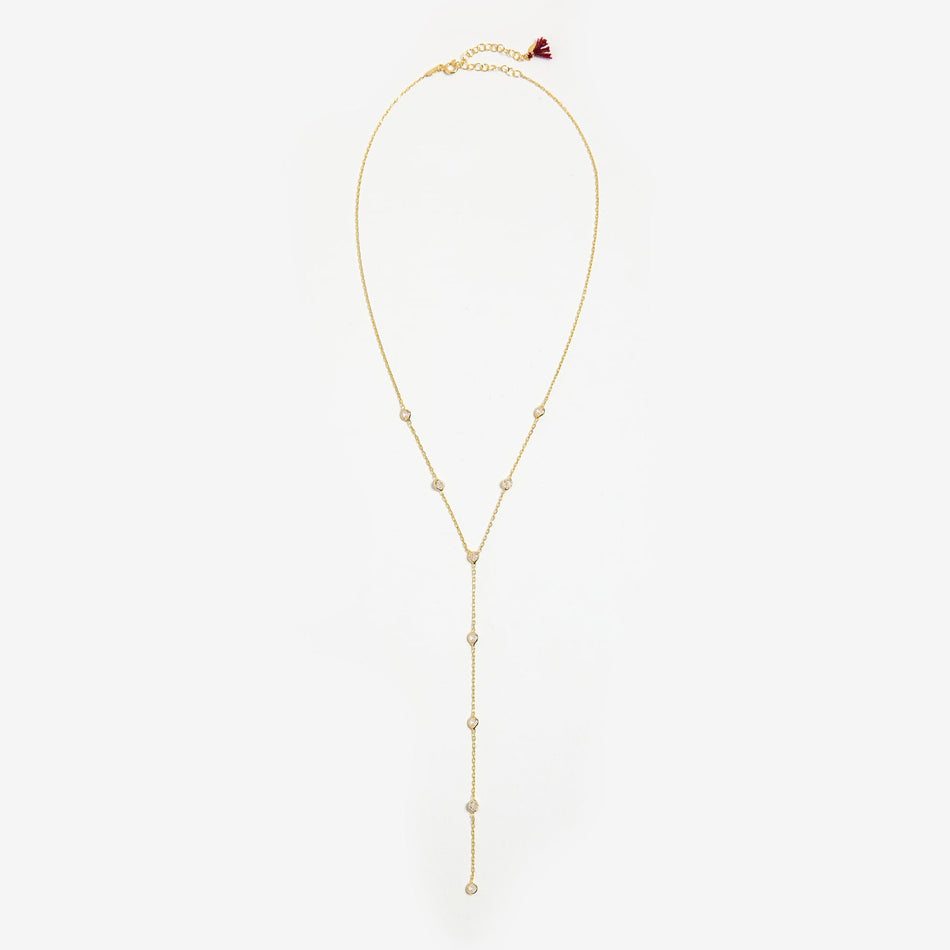 SHA Diamond Lariat Necklace