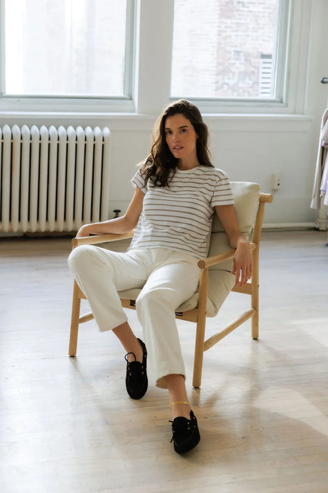 PWT Striped Boxy Crewneck Tee