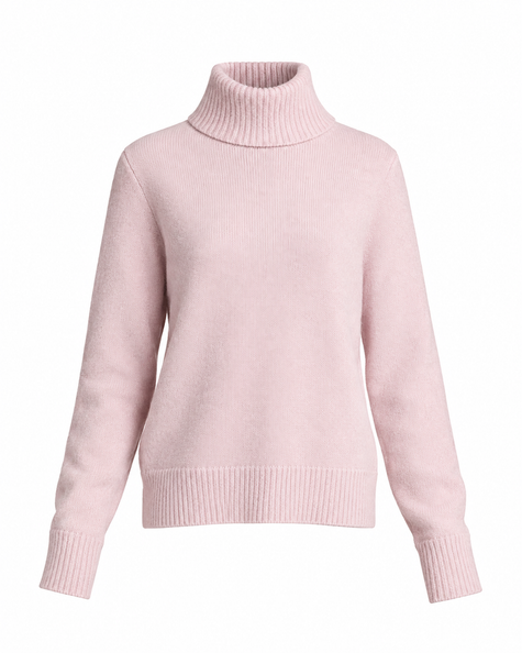 VIN Pink Turtleneck Sweater