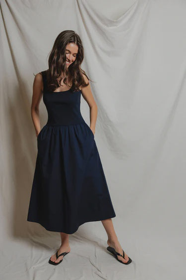 PWT Cotton Poplin Midi Dress