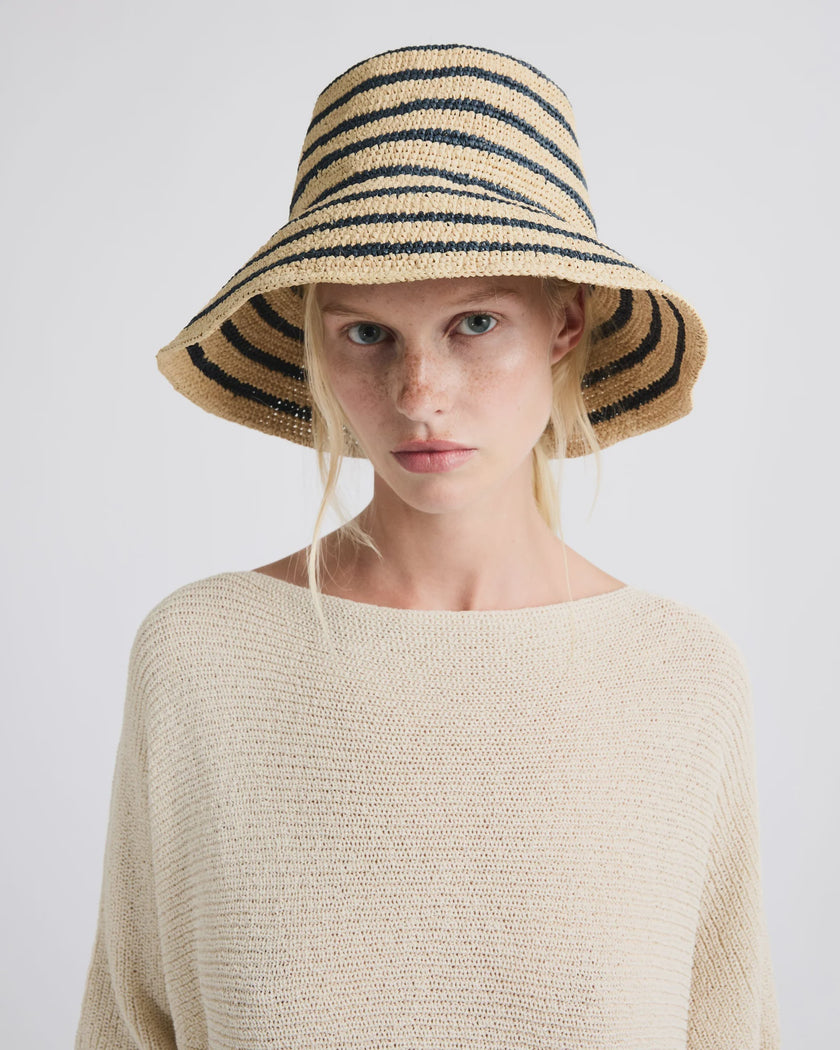 JL Striped Bucket Hat