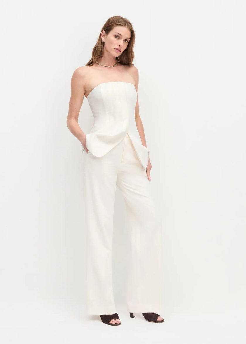 FAV Ivory Strapless Top