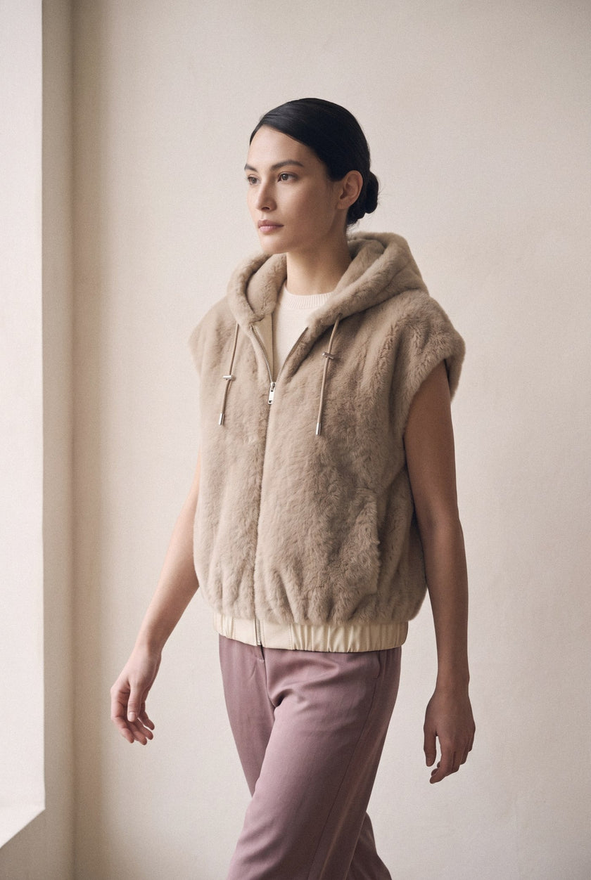 FRI Reversible Fur Vest