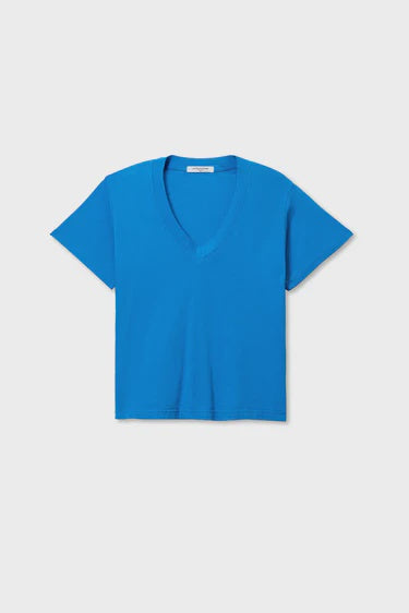 PWT Cobalt Boxy V Neck Tee