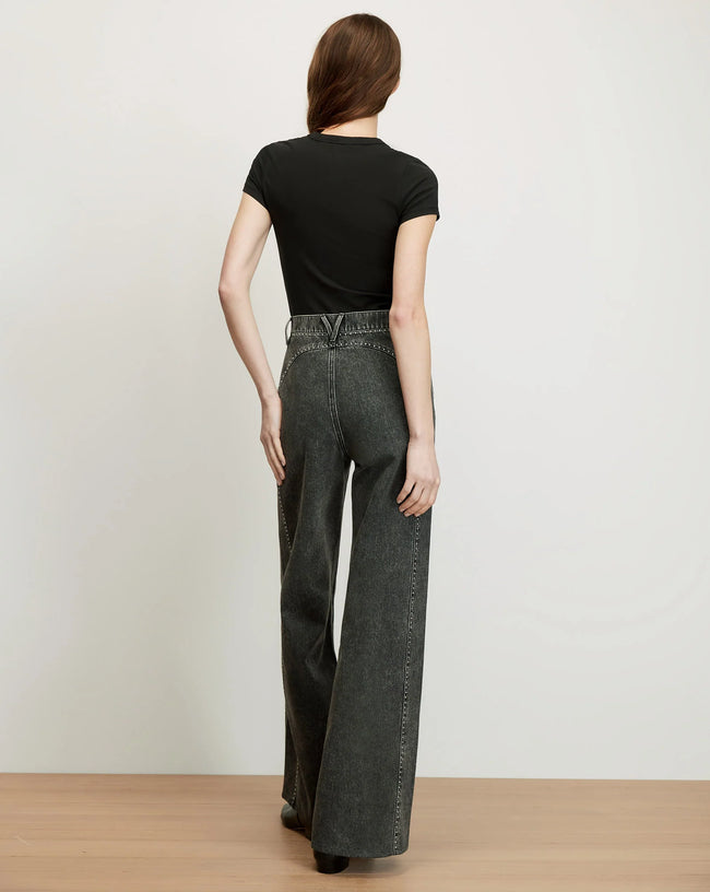VER Studded Wide Leg Jeans