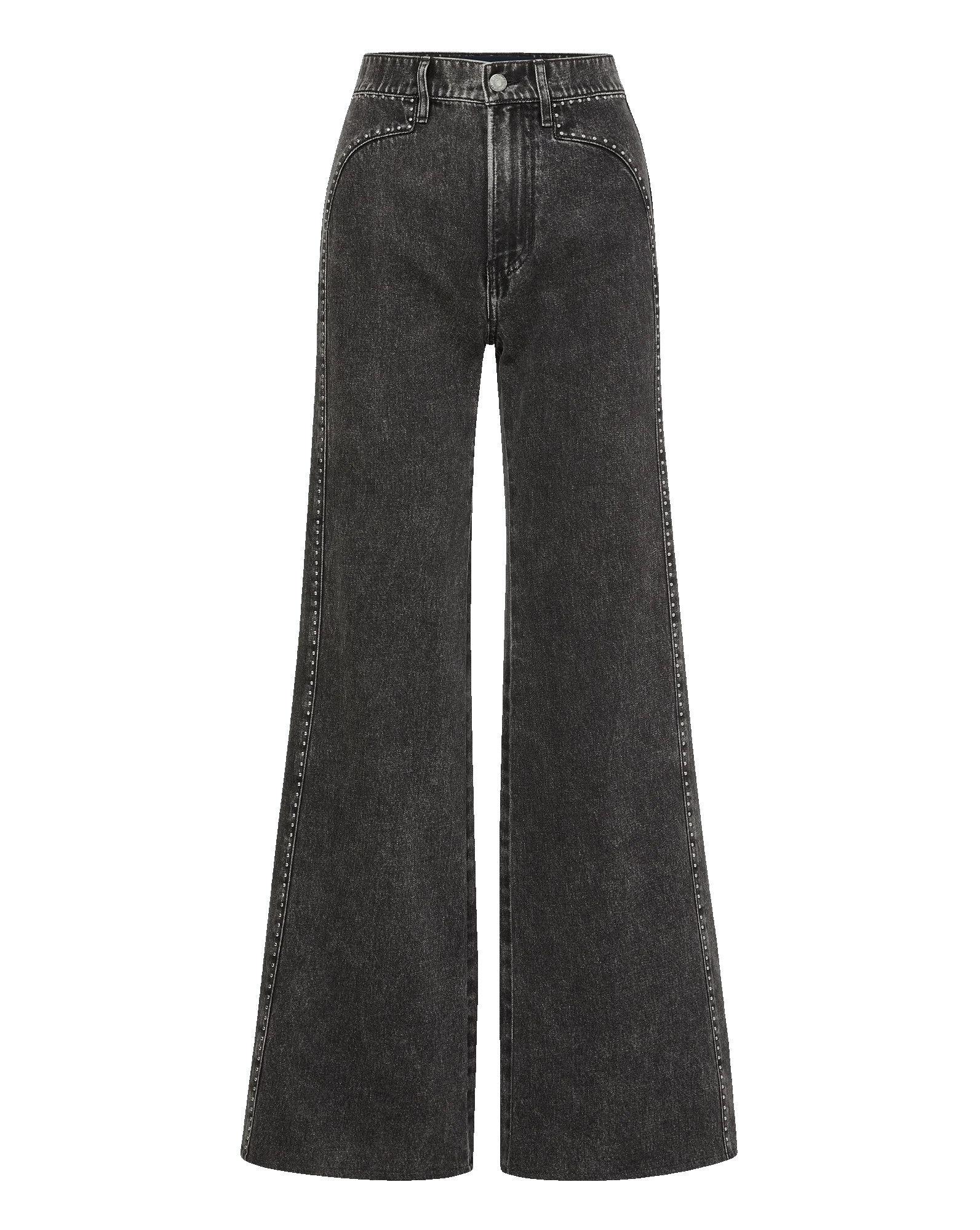 VER Studded Wide Leg Jeans