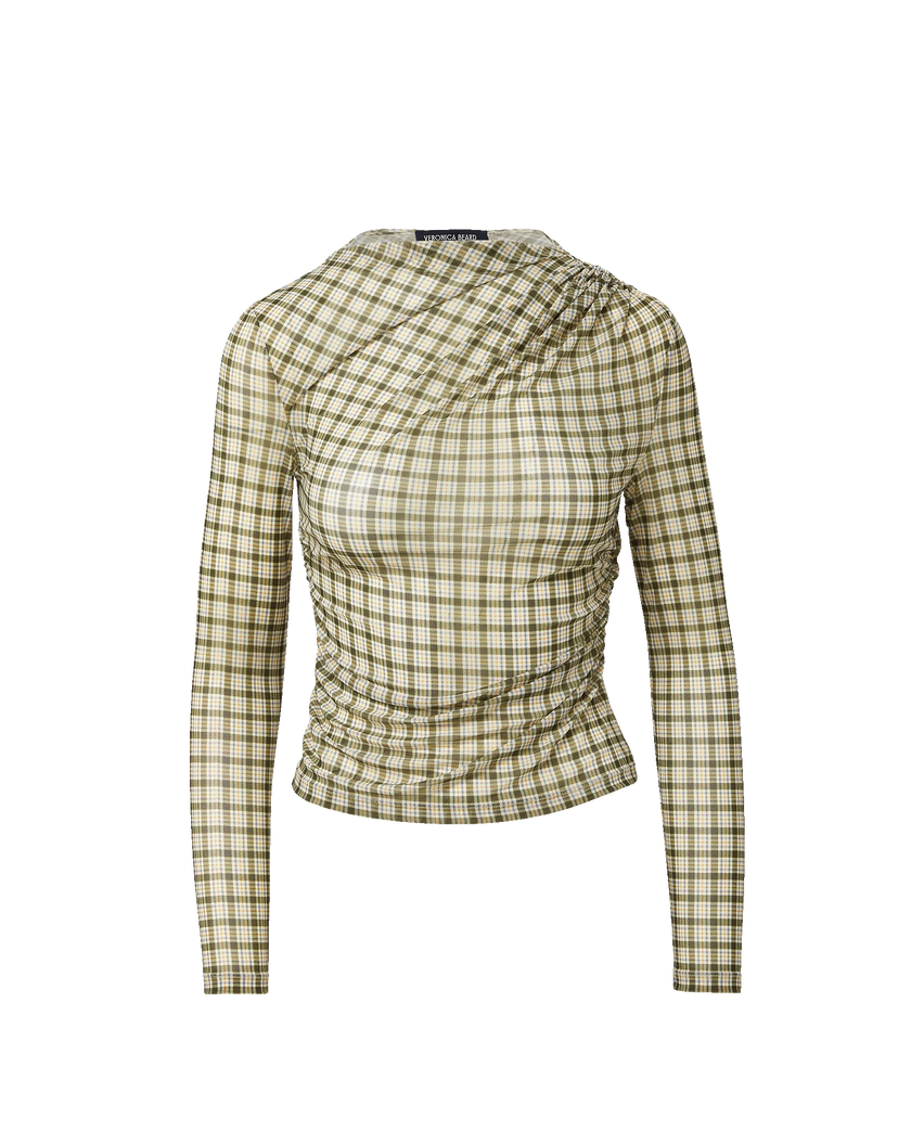 VER Sheer Checkered Top