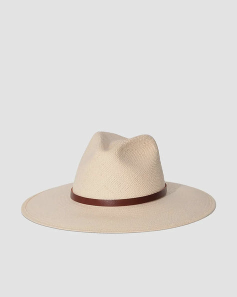 JL Packable Leather Trim Hat
