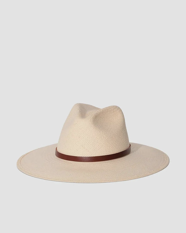 JL Packable Leather Trim Hat