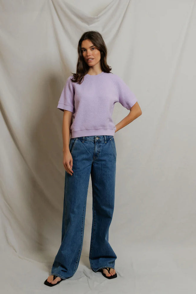 PWT Reverse Fleece Short Sweatshirt