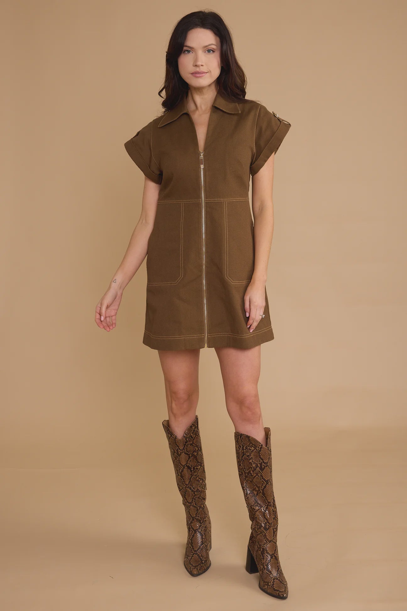 TL Canvas Utility Dress