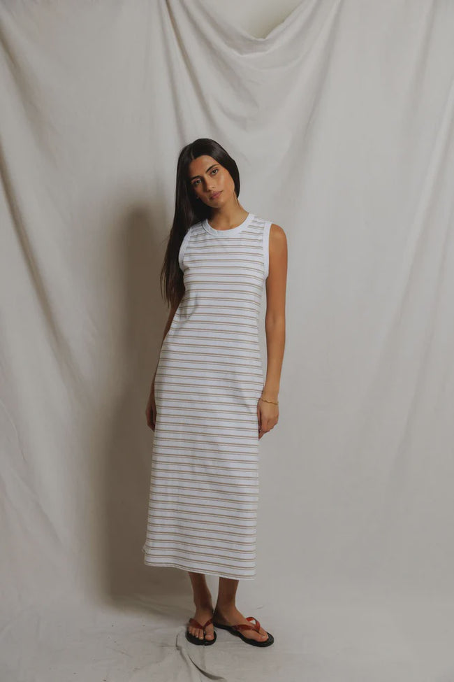 PWT Striped Sleeveless Dress