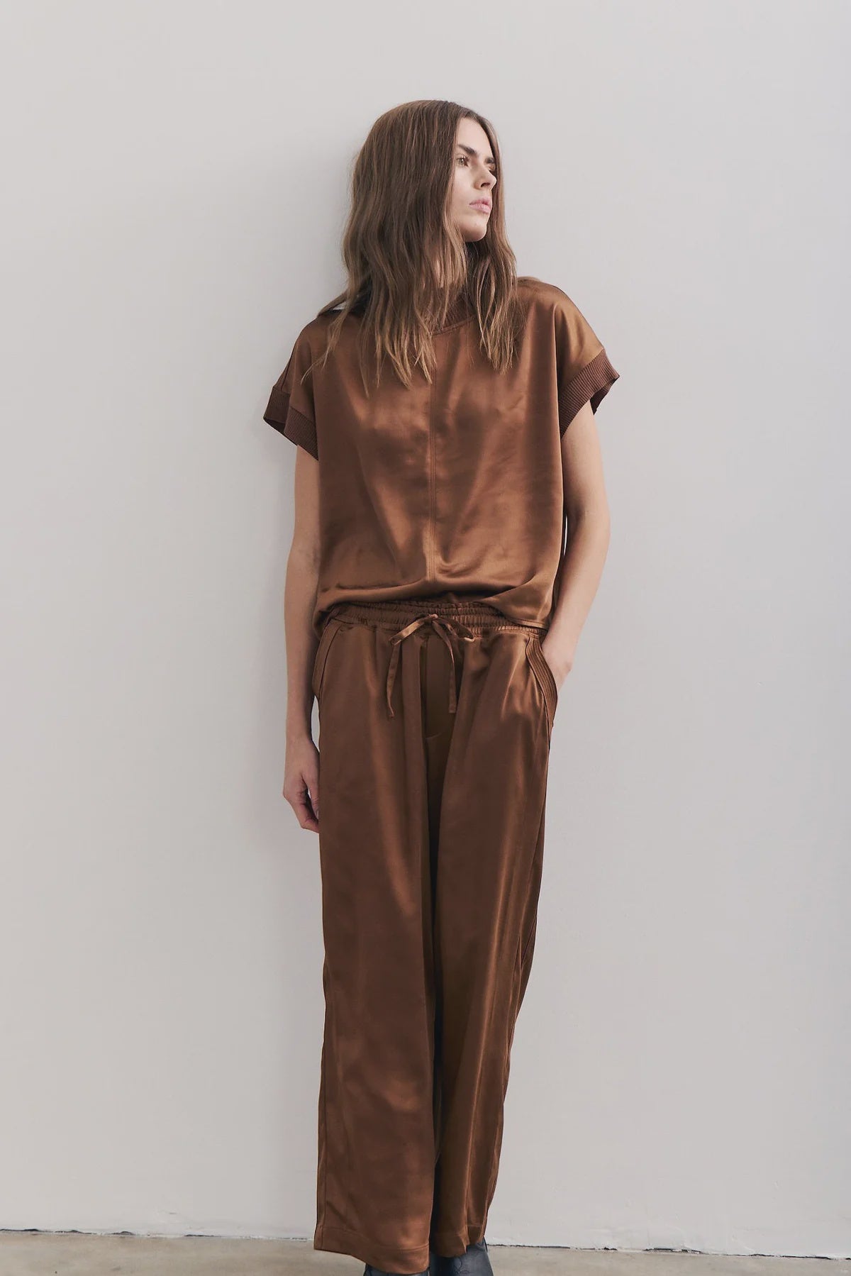 MN Satin Drawstring Pants