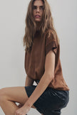 MN Satin Ribbed Top