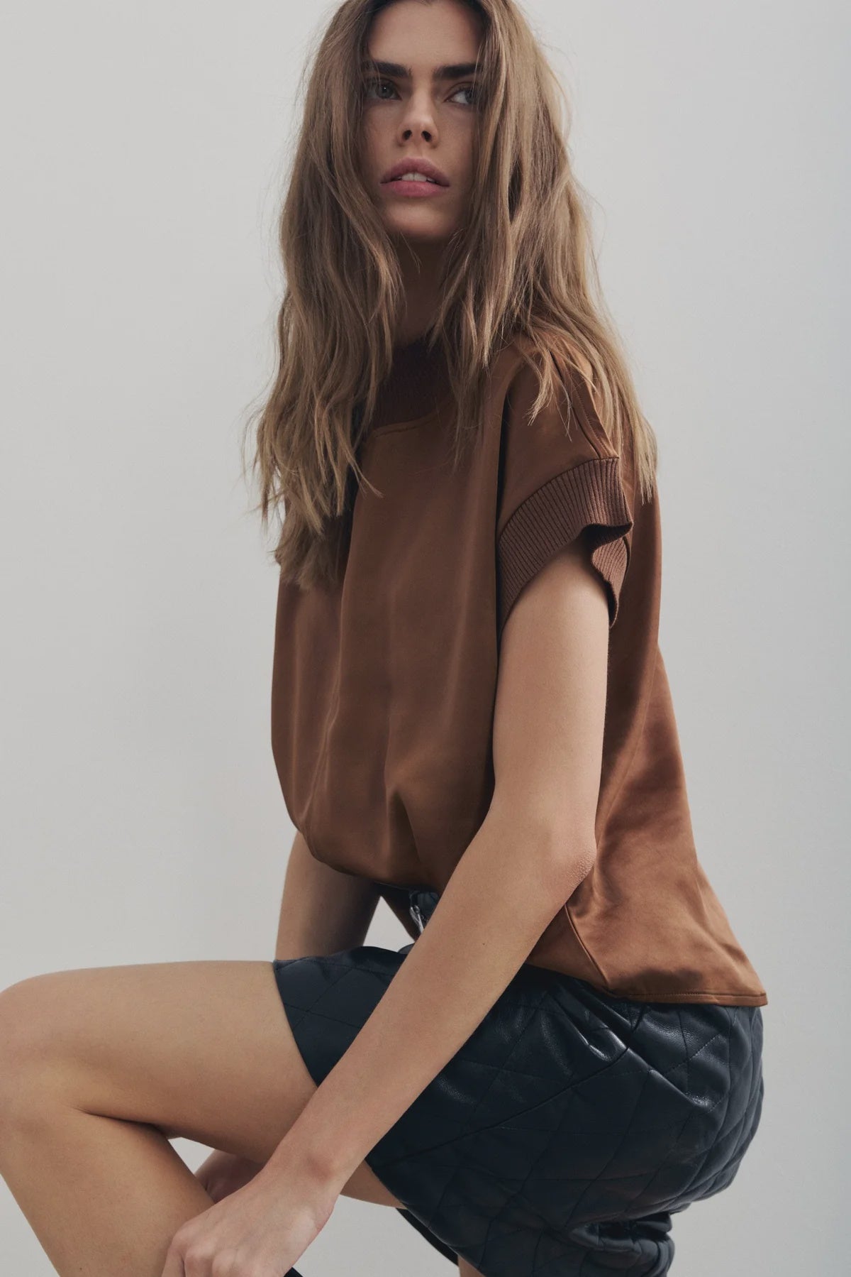MN Satin Ribbed Top