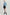 MN Fuzzy Blue Elbow Sleeve Sweater